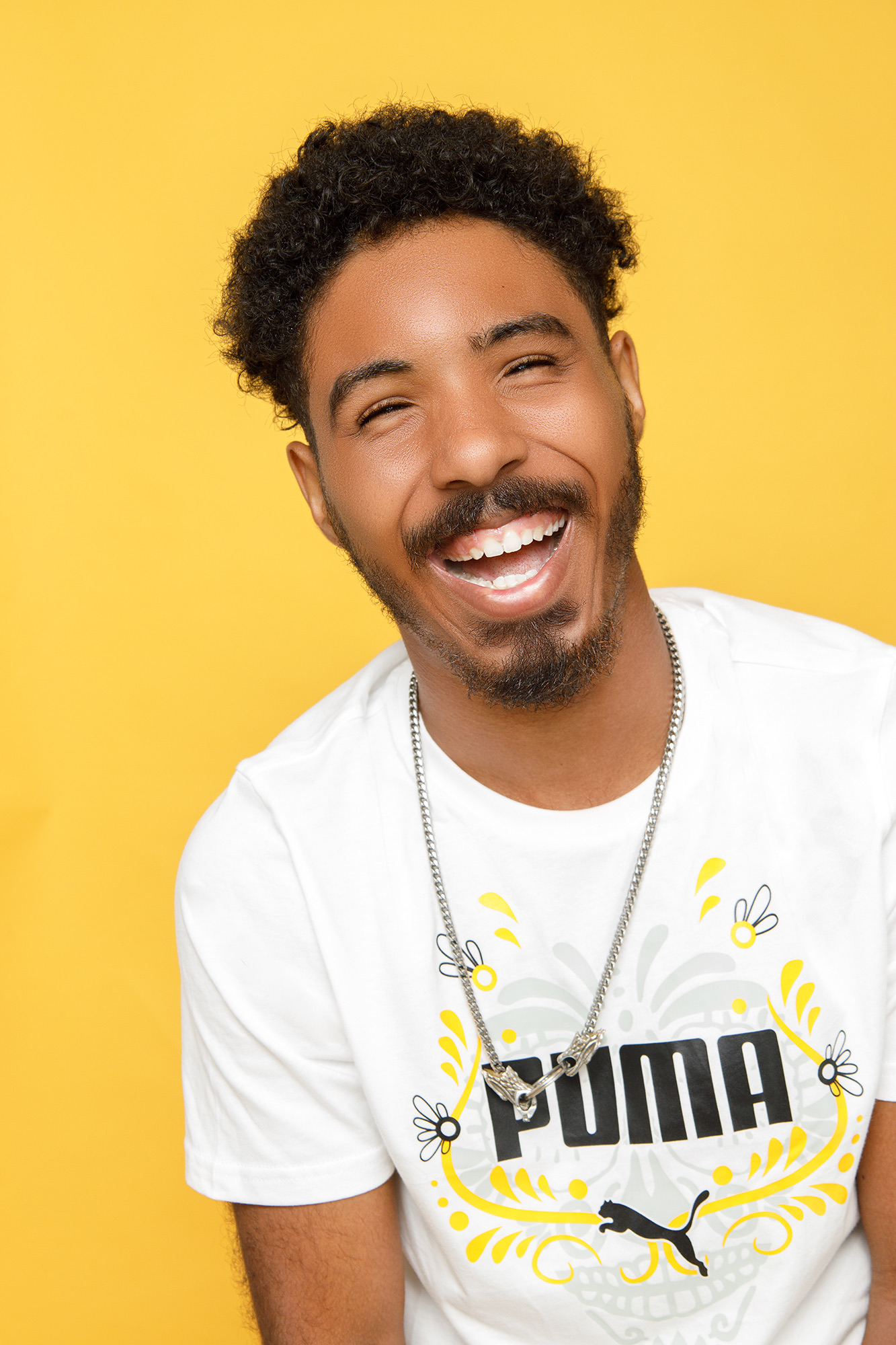 Caleb Field, smiling